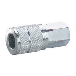 Speedaire 30E742 Quick Connect Hose Coupling, 1/4-18 Nominal, 1/4 in, Steel