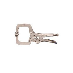 Stanley® Black & Decker Irwin® Vise-Grip® 11SP Locking Clamp, Nickel Plated, 2-5/8 in Throat Depth, 3-3/8 in Jaw, Heat Treated Alloy Steel