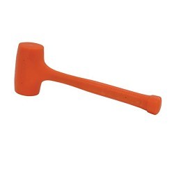 Stanley® Black & Decker Stanley® 57-533 Soft Face Hammer, 14-1/4 in Overall Length, 2-1/2 in Face Dia, Soft Face, 42 oz Head, Steel Handle