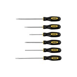 Stanley® Black & Decker Stanley® 60-060 Screwdriver Set, Standard Fluted, 6 Piece, Phillips®/Slotted Screwdriver Types Included, Steel