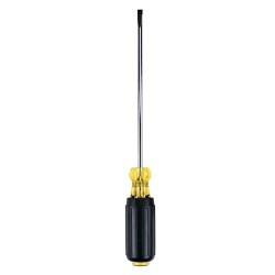 Stanley® Black & Decker Stanley® 66-097 Standard Screwdriver, Slotted Point, 3/16 in Point, Alloy Steel Shank, Vinyl Handle, Nickel Plated