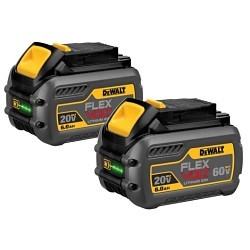 Stanley® Black & Decker DeWALT® DCB606-2 Battery, Kit, 6 Ah Battery, Lithium-Ion Battery, 20, 60 V Charge