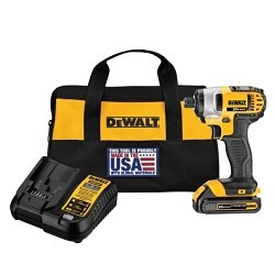 Stanley® Black & Decker DeWALT® DCF885C1 Cordless Impact Driver, 1/4 in Drive, 20 V, Battery Included: Yes