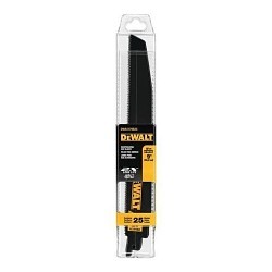 Stanley® Black & Decker DeWALT® DWA4179B25 Reciprocating Saw Blade, 9 in Length, 10 TPI, High Speed Steel Body