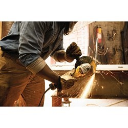 Stanley® Black & Decker DeWALT® DWE43144N Electric Angle Grinder, 6 in Wheel Dia, Dust Ejection System™ Technology, Paddle Switch