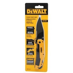 Stanley® Black & Decker DeWALT® DWHT10313 Pocket Knife, Serrated Blade, Stainless Steel Blade