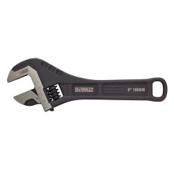 Stanley® Black & Decker DeWALT® DWHT80266 Adjustable Wrench, 1-1/32 in Wrench Opening, 6.14 in Overall Length, Steel, Oil-Rubbed Coating