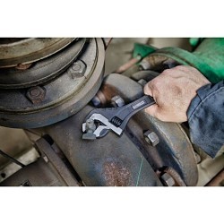 Stanley® Black & Decker DeWALT® DWHT80268 Adjustable Wrench, 1-13/32 in Wrench Opening, 10 in Overall Length, Steel, Oil-Rubbed Coating