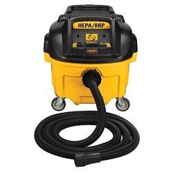 Stanley® Black & Decker DeWALT® DWV010 Wet/Dry Hepa Dust Extractor, 150 cfm, 1-7/8 hp, 120 VAC, 15 A