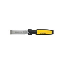 Stanley® Black & Decker FMHT16145 Folding Pocket Chisel, 1 in, High Carbon Steel Tip, 8-1/2 in Overall Length, 1 in Blade Width, Composite/Glass Filled Nylon/Rubber Overmold Handle, Yes