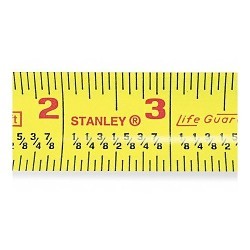 Stanley® Black & Decker ST30454 Measuring Tape, 25 ft Blade Length, 1 in Blade Width, Steel Blade, Measuring System: SAE, Graduations: 1/16 in