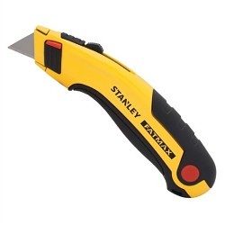 Stanley Black & Decker STANLEY® 10-778 Utility Knife, Retractable Blade, 2-7/16 in Blade Width, Stainless Steel Blade, Number of Blades Included: 5