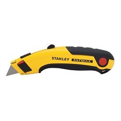 Stanley Black & Decker STANLEY® 10-778 Utility Knife, Retractable Blade, 2-7/16 in Blade Width, Stainless Steel Blade, Number of Blades Included: 5