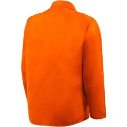 Steiner® 1040-2X Welding Jacket, Men's, 2X-Large, 100% Cotton, Hi-Viz Orange, Resists: Mildew, Rot, ASTM D6413-10