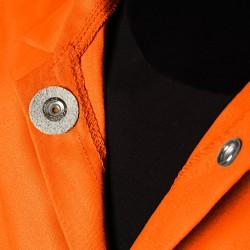 Steiner® 1040-2X Welding Jacket, Men's, 2X-Large, 100% Cotton, Hi-Viz Orange, Resists: Mildew, Rot, ASTM D6413-10