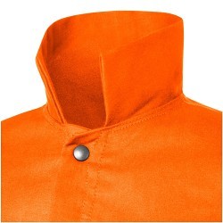 Steiner® 1040-2X Welding Jacket, Men's, 2X-Large, 100% Cotton, Hi-Viz Orange, Resists: Mildew, Rot, ASTM D6413-10
