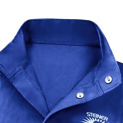 Steiner® 1150 L Welding Jacket, Men's, Large, 100% Cotton, Blue, ASTM D6413-10