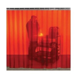 Steiner® 63812 Flame Retardant Welding Strip Curtain Roll, 200 ft L x 12 in W, 0.12 in THK, Tinted Transparent PVC, Orange