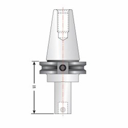 TECHNIKS 6134315 PinzBOHR High Precision Boring Tool Holder, Tapered Shank, 28 mm Inside Modular Connection