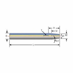 TECHNIKS 86064 ShrinkFIT Straight Shank Universal Extension With Coolant Through Channel, 5/8 in Arbor/Shank, 5/8 in Dia Body