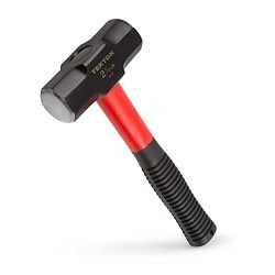 TEKTON® TEKTON® 31101 Stubby Sledge Hammer, 9-3/4 in Overall Length, 2.5 lb Head, Poly Head, Fiberglass Handle