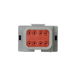 TE Connectivity DEUTSCH DT04-08PA Receptacle, 250 VDC, 13 A