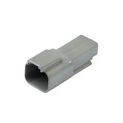 TE Connectivity DEUTSCH DT04-2P Receptacle, 250 VDC, 13 A