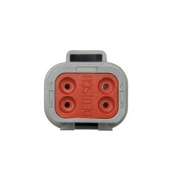 TE Connectivity DT04-4P Connector Plug, 250 VAC/VDC, 13 A