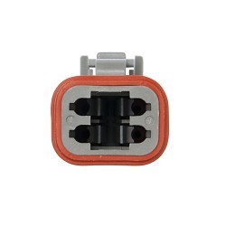 TE Connectivity DT06-4S Connector Plug, 250 VAC/VDC, 13 A