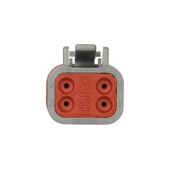 TE Connectivity DT06-4S Connector Plug, 250 VAC/VDC, 13 A