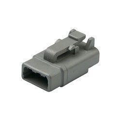 TE Connectivity DEUTSCH DTM06-3S Connector Plug, 250 VDC, 7.5 A