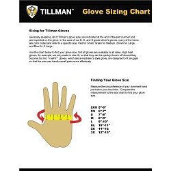 TILLMAN® TIL1075 Welding Gloves, Large, #9, Cowhide, Kidskin Leather, Red/White/Blue, Cotton, Foam, Straight Cuff, 16 in Length, Left and Right