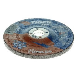 Tiger® 58069 High Performance Grinding Wheel, 4 in Dia x 1/4 in THK, 5/8-11 UNC Center Hole, 24 Grit, Aluminum Oxide Abrasive