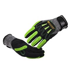 Tilsatec® TTP091M Cut Resistant Gloves, Medium, #8, Nitrile Coating, RhinoYarn, Knit Wrist Cuff, ANSI Cut-Resistance Level: A5, ANSI Puncture-Resistance Level: 5