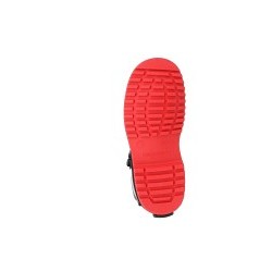 Tingley 45851-MD Work Boot, Men's, Medium, 16.7 in Height, PVC Upper, PVC Outsole, Resists: Abrasion, Slip, Hydrocarbons, Some Exposure to Fats, Certain Acids and Alkalis, Black/Red