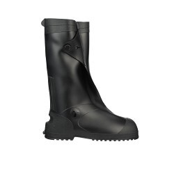 Tingley 45851-MD Work Boot, Men's, Medium, 16.7 in Height, PVC Upper, PVC Outsole, Resists: Abrasion, Slip, Hydrocarbons, Some Exposure to Fats, Certain Acids and Alkalis, Black/Red