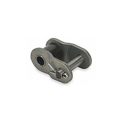 Tsubaki® 100OFFSETLINK Offset Link, 100 Chain, 1-1/4 in Pitch, 1.73 in Overall Width, 3/8 in Pin Dia, Carbon Steel