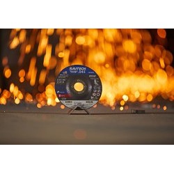 UA® SAIT® 22082 Depressed Center Wheel, 6 in Wheel Dia, 0.045 in Wheel Thickness, 7/8 in Center Hole, 36 Grit, Ceramic Abrasive