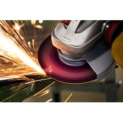 UA® 22613 Grinding Wheel, 6 in Wheel Dia, 1/4 in Wheel Thickness, 5/8-11 Center Hole, 24 Grit, Aluminum Oxide Abrasive