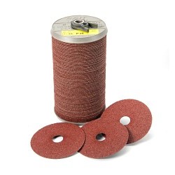 UA® SAIT® 53060 Coated Abrasive Fiber Disc, 5 in Disc Dia, 7/8 in Center Hole, 60 Grit, Coarse Grade, Aluminum Oxide Abrasive