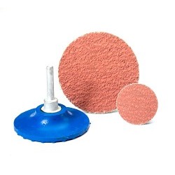 UA® SAIT® 56225 Coated Abrasive Laminated Disc, 2 in Disc Dia, 60 Grit, Course Grade, Zirconia Alumina Abrasive