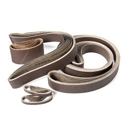 UA® SAIT® 60860 Benchstand Belt, 4 in Belt Width, 36 in Belt Length, 80 Grit, Aluminum Oxide Abrasive, Cotton Backing