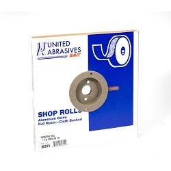 UA® SAIT® 81216 Coated Abrasive Roll, 50 yd Roll Length, 1-1/2 in Roll Width, 120 Grit, Aluminum Oxide Abrasive, Cotton Backing