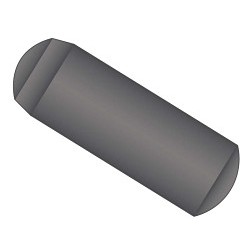 United Dowel Pin DOWMH-100-024 Dowel Pin, M10 Dia, 24 mm Overall Length, Alloy Steel, Plain, Hardened