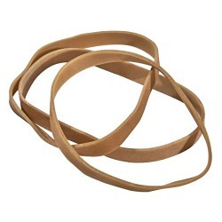 Universal® 15748 Rubber Band, 3.5 in Length, 3.5 in Width, 620 to 720 psi Elasticity/Stretch, 70% Rubber, Beige