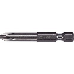 VEGA 150P2A Power Bit, Imperial, Phillips Point, #2 Point, 2 in Overall Length, Phillips, Gunmetal Gray, S2 Modified Steel