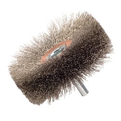 Weiler® 17622 Wide Face Wheel, 3 in Brush Dia, 1 in Face Width, 0.0118 in Filament/Wire Diameter, Crimped Wire