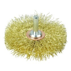 Weiler® 17641 Narrow Face Wheel, 3 in Brush Dia, 1/2 in Face Width, 0.0118 in Filament/Wire Diameter, Crimped Wire