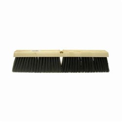 Weiler® Weiler® 42049 Push Broom, 36 in Overall Length, 3 in Trim Length, Medium Sweep, Black Bristle, Horsehair Tampico Bristle