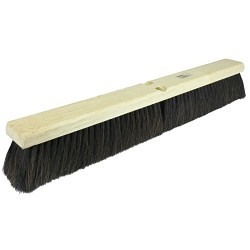 Weiler® Weiler® 42049 Push Broom, 36 in Overall Length, 3 in Trim Length, Medium Sweep, Black Bristle, Horsehair Tampico Bristle